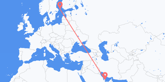 Qatar to Åland Islands