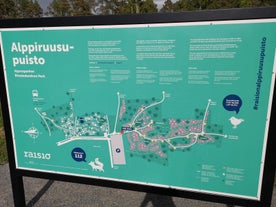 Early autumn morning panorama of the Port of Turku, Finland, with Turku Castle at background.