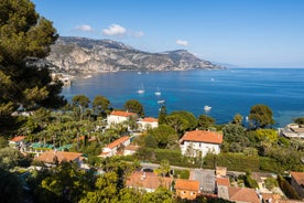 photo of an aerial panoramic view on marina in Beaulieu sur Mer, France.