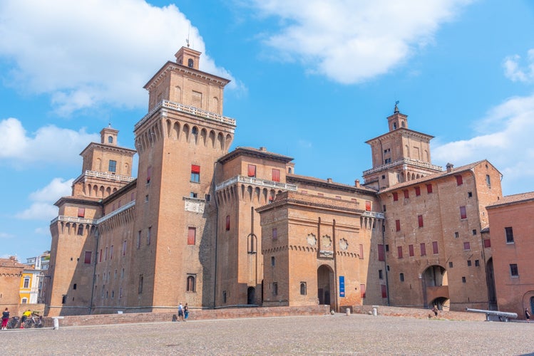 Castello Estense in the Italian town Ferrara,Italy.