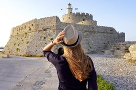 Photo of Rhodes island that is famous for historic landmarks and beautiful beaches ,Greece.