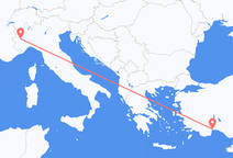 Flights from Turin to Antalya