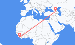 Monrovia to Tbilisi