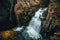 photo of A different perspective on famous Litlanesfoss waterfall near Hengifoss, in eastern Iceland.