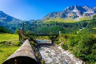 photo of beautiful view of Rauris Alpine valley at Summer in Austria.