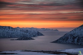 Ferð um Noregsfirði, þar á meðal atvinnumyndir í Tromsö