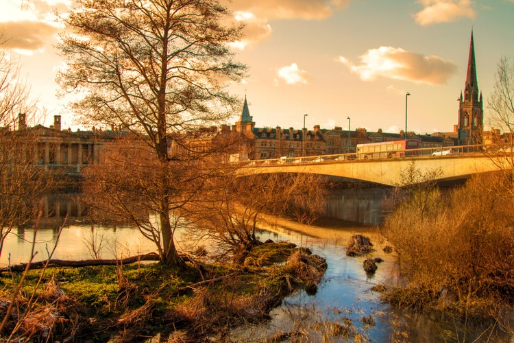 photo of view of A pretty shot of Perth in Scotland.