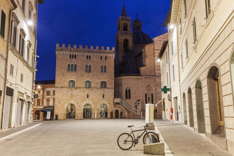 Photo of Architecture of Foligno at dawn, Foligno, Umbria, Italy.