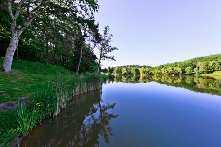 Photo of lake of Hautefort,France.