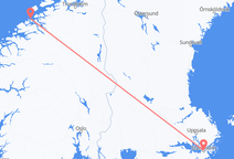 Voos de Estocolmo, Suécia para Kristiansund, Noruega