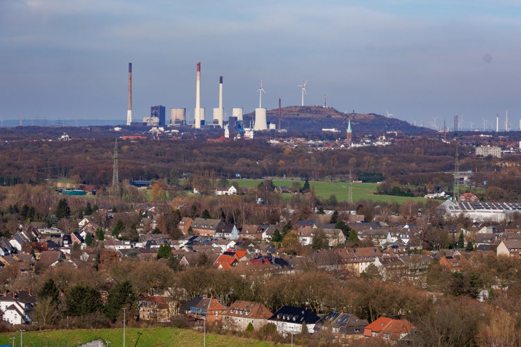 photo of view of Spring time at Bottrop in the german ruhr aerea.