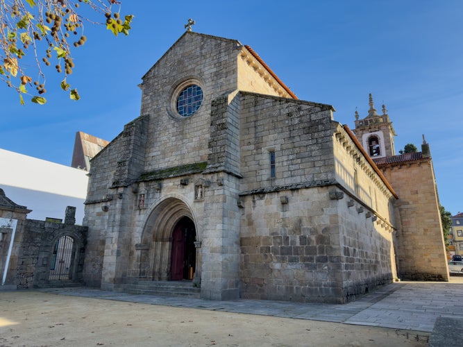 Photo of facade of the Vila Real Se Cathedral , Portugal.