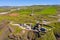 Photo of aerial view of Geevor tin mines in Cornwall, UK.