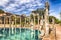 photo of The ancient pool called Canopus, surrounded by greek sculptures in Villa Adriana (Hadrian's Villa), Tivoli, Italy.