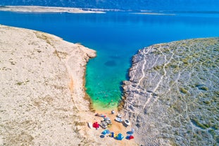 City of Zadar aerial panoramic view.