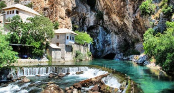 All seasons 3 days Bosnia mini-tour from Mostar. Visit Blagaj, Vjetrenica cave, Trebinje, Tvrdos monastery, Sarajevo.