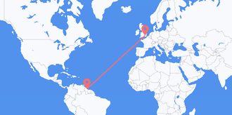 Flights from Guyana to the United Kingdom