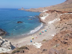 Photo of the castle (castillo de los Fajardo) and town, Velez Blanco, Almeria Province, Andalucia, Spain.