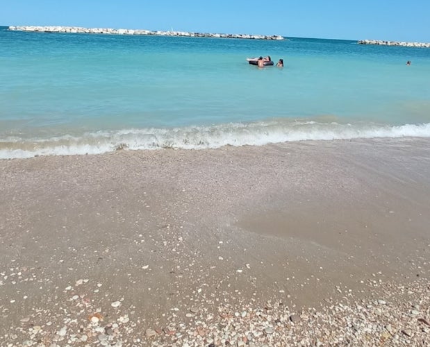 The beach of Fano, Italy