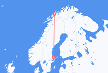 Voos de Estocolmo, Suécia para Bardufoss, Noruega