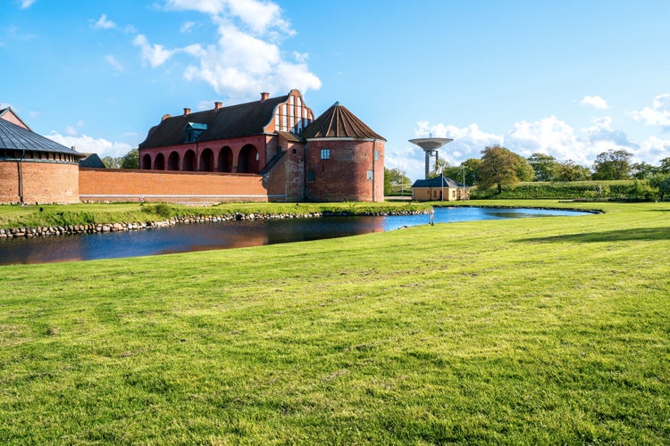 photo off view of  Medieval fortified citadel of Landskona in Southern Sweden? Skane