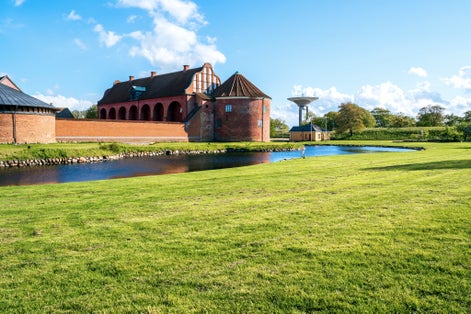photo off view of  Medieval fortified citadel of Landskona in Southern Sweden? Skane