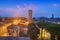 photo of view Ravenna, Italy old historic skyline with the Basilica of Sant' apollinare Nuovo bell tower. Ravenna, Italy.