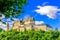 photo of vianden castle and vianden city, Luxembourg.