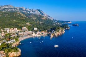 photo of a beautiful panorama view of Bečići is a town in the municipality of Budva, Montenegro.