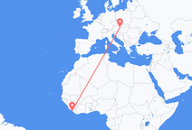 Flights from Monrovia to Bratislava