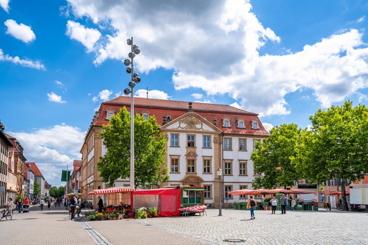 Photo of old city of Erlangen, Bavaria, Germany.