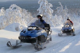 Moto de nieve privada de día completo en las montañas Carpathain