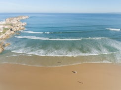 Photo of aerial view of Ferrel, Portugal.