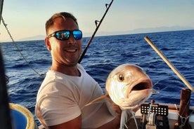 Captain Manolis Fishing with barbecue on the boat- Free pick up