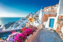 Visites en bus à Santorin, Grèce