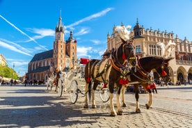 Photo of the beautiful old square in Rzeszow, Poland.