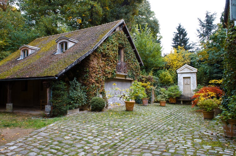 Photo of Arboretum de la Vallée-aux-Loups during the autumn - Chatenay Malabry, France.