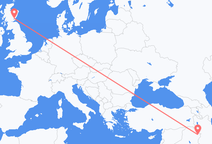 Flyg från Sulaymaniyya, Irak till Dundee, Skottland