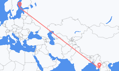 Flyreiser fra Moulmein, til Mariehamn