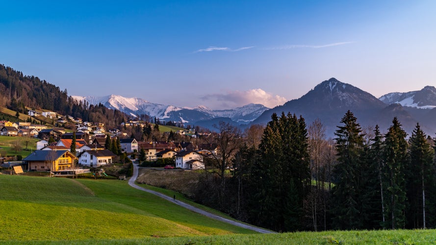 Photo of ariel view of Dornbirn ,Austria .