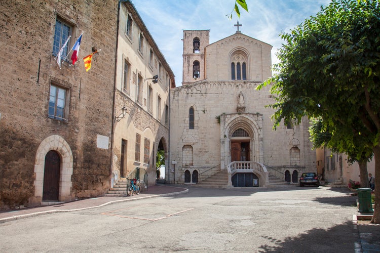 France, Grasse, the city of scent, the village and cathedral.