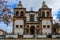 Close view of Santa Maria da Se church located in Setubal city, Portugal.