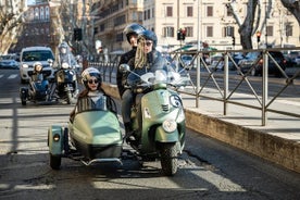 Vespa sidevognstur på dag/nat