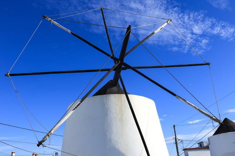 Photo of Old windmill in Longueira village, Odemira, Portugal.