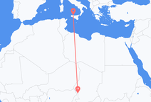 N Djamena to Palermo