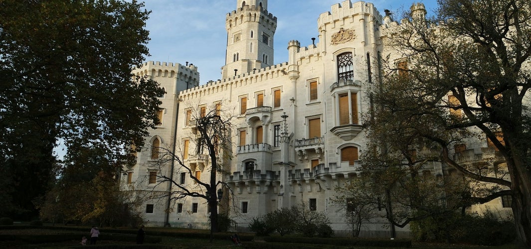 Hluboka Castle surrounded by greenery, a fairytale destination to explore in Czechia in July..jpg