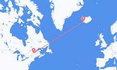 Flights from Quebec City to Reykjavík