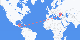 Flights from Nicaragua to Turkey