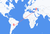 파라과이 아순시온에서 출발해 터키 카르스에게(으)로 가는 항공편