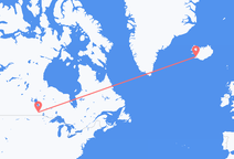 Flights from Winnipeg to Reykjavík